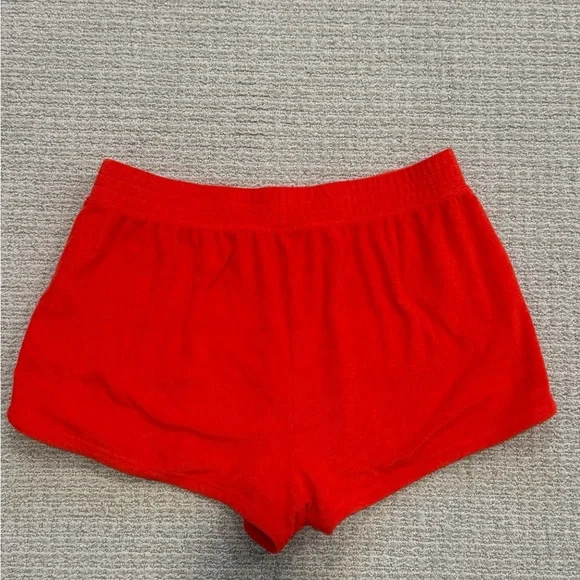 Offline by Aerie Red Terry Summer Lights Shorts - Picture 2 of 3
